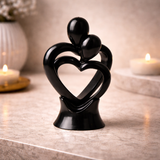 Eternal Bond Abstract Couple Heart Sculpture