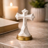 Eternal Cross – Minimal Sacred Décor Sculpture