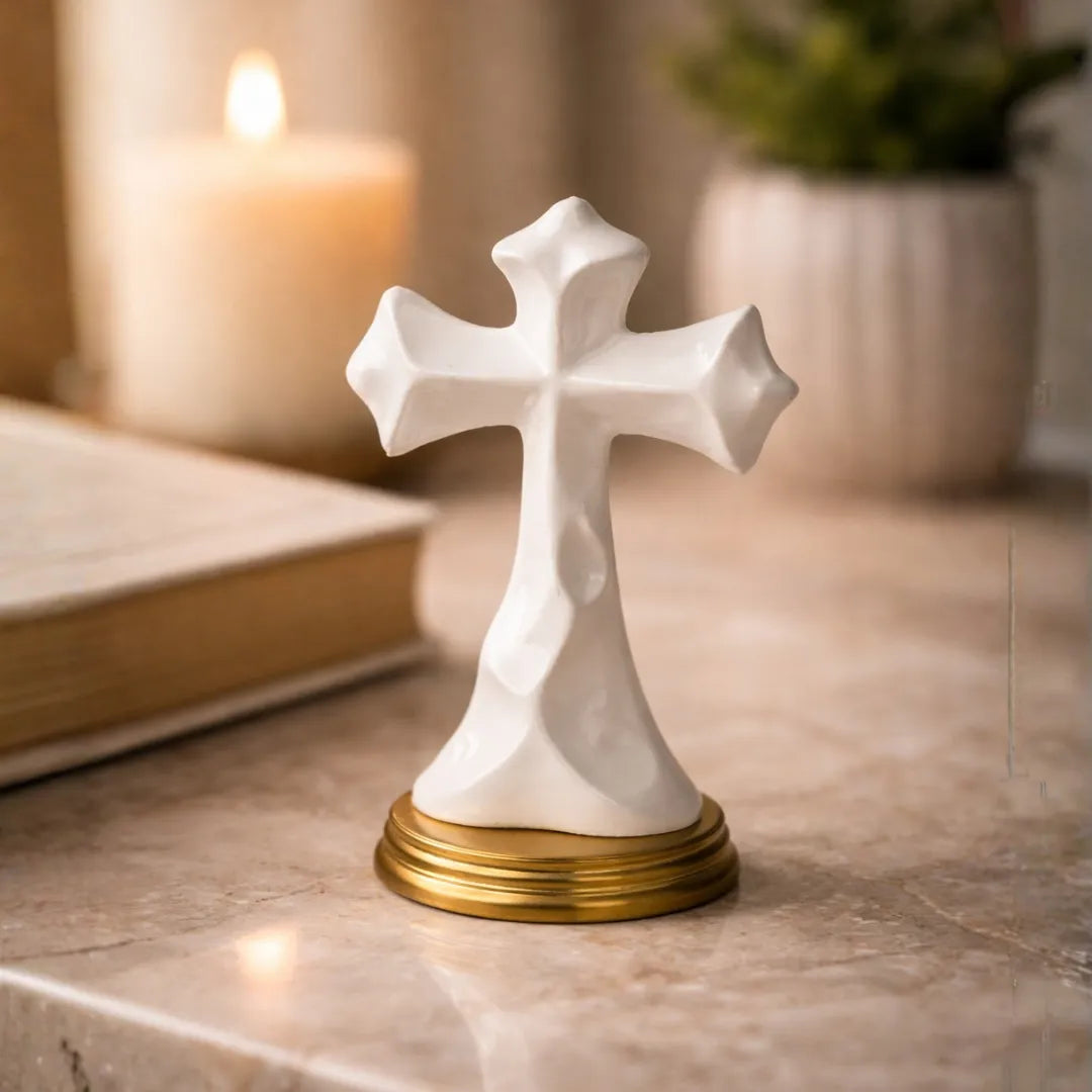 Eternal Cross – Minimal Sacred Décor Sculpture