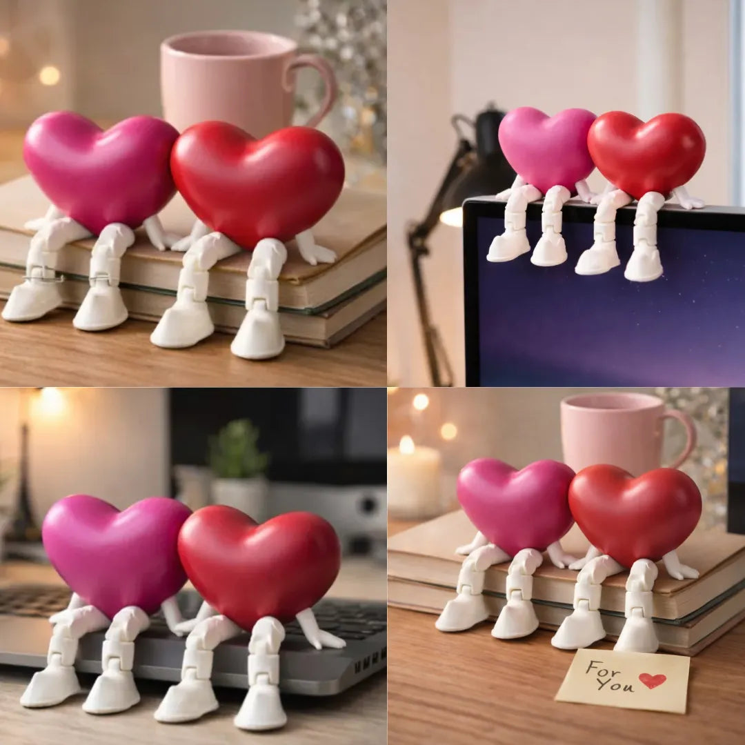 Crimson Heart Duo – A Little Love That Sits With You (Pink & Red Combo)