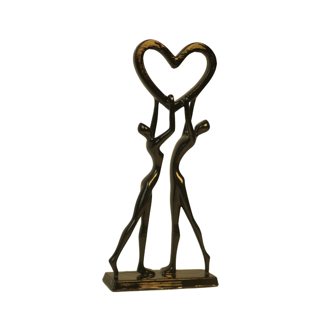 Infinity Heart – Luxury Abstract Couple Sculpture
