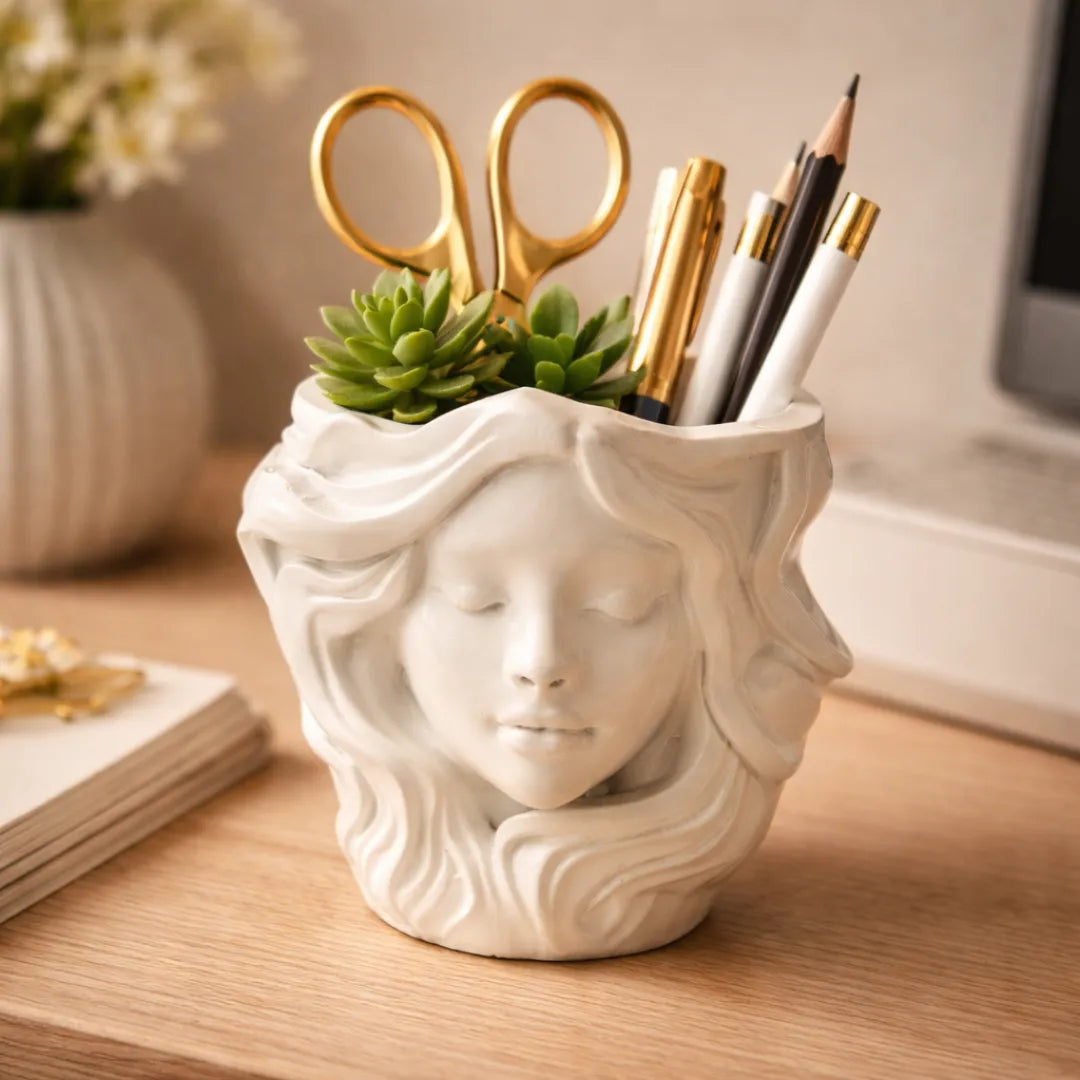 Serenity Goddess – Artistic Face Planter & Organizer