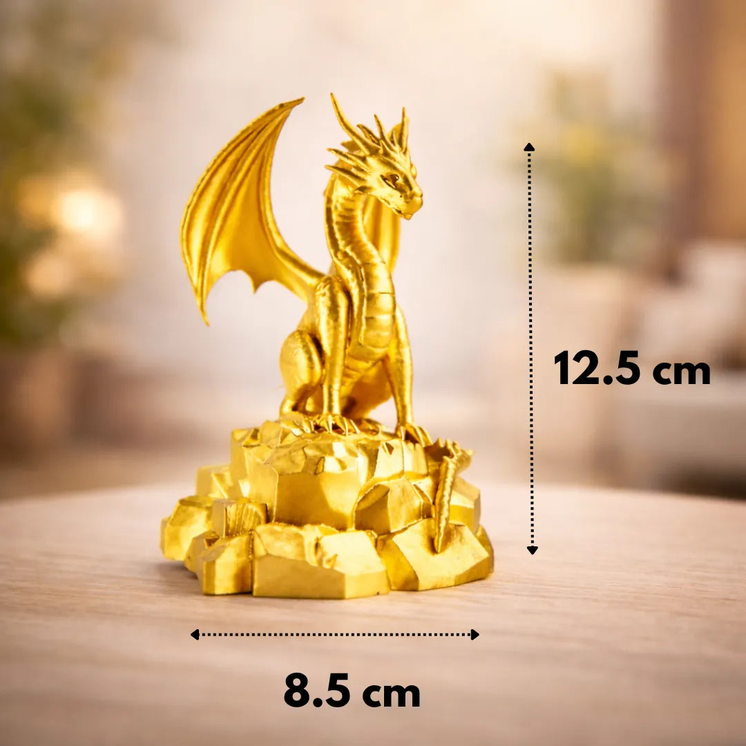 Golden Aegis – Luxury Dragon Sculpture