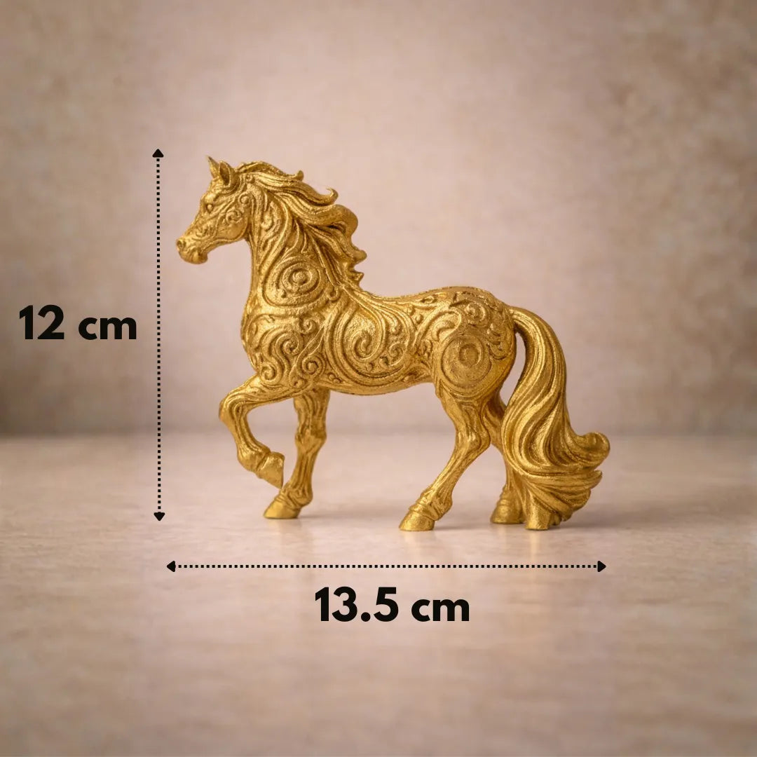 Aurum Gold Stallion – Luxury Horse Sculpture