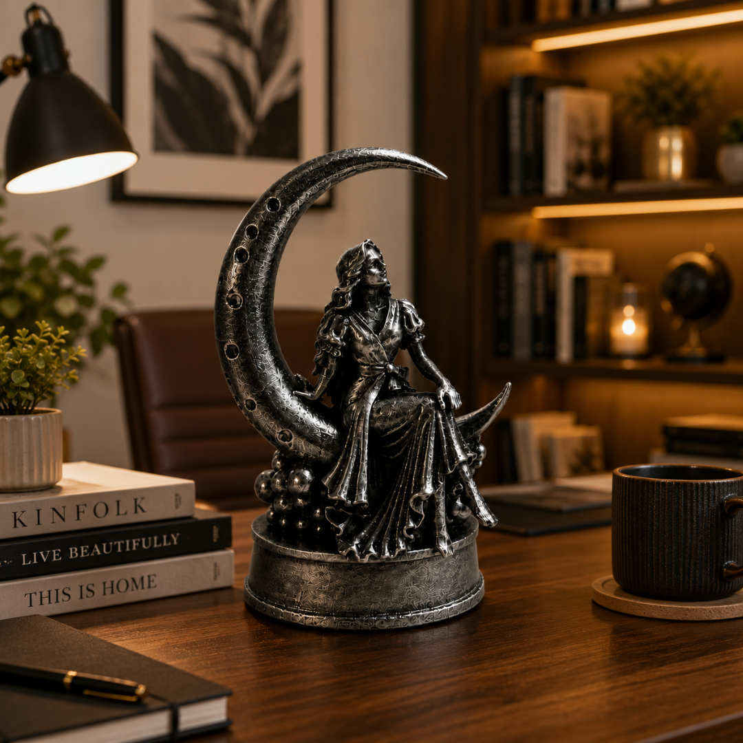 Luna Reverie – Premium Moon Goddess | Silver Edition