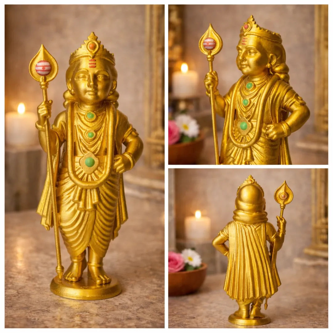 Swarna Murugan Golden Idol (Full Gold Finish)